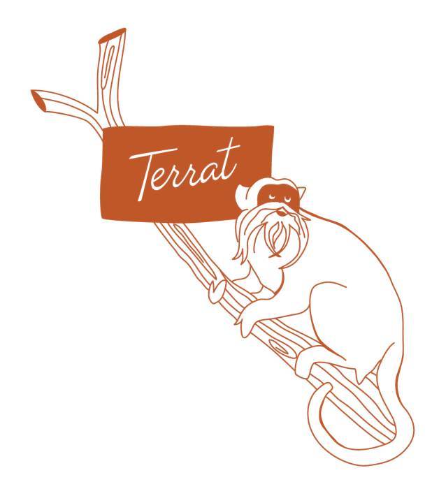 Illustration of the Titi Monkey, socialite, one of the six Terrat creatures